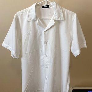 White Button Up Shirt - S